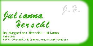 julianna herschl business card